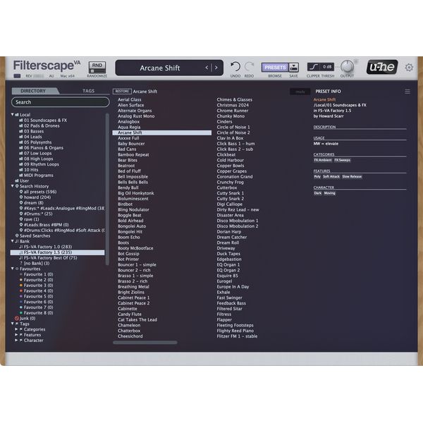 u-he Filterscape