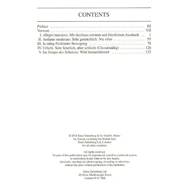 Edition Eulenburg Mahler Sinfonie Nr. 2 C-Moll