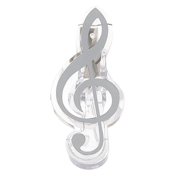 agifty Music Clip Violin Clef Silver