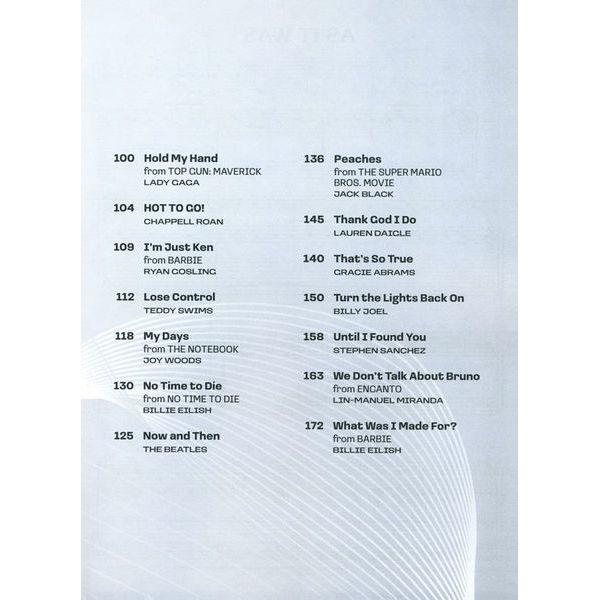 Hal Leonard Popular Sheet Music 2020s