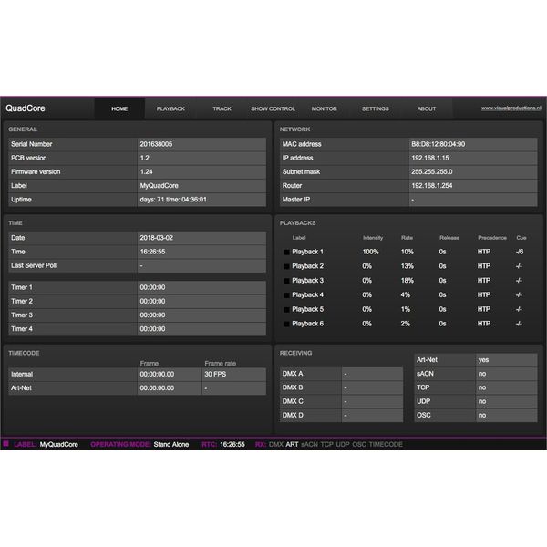 Visual productions  QuadCore