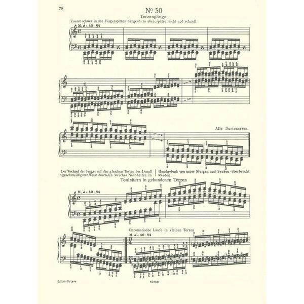 Edition Peters Hanon Der Klavier-Virtuose