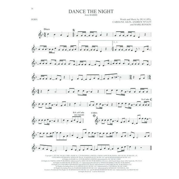 Hal Leonard 101 Top Hits for Horn