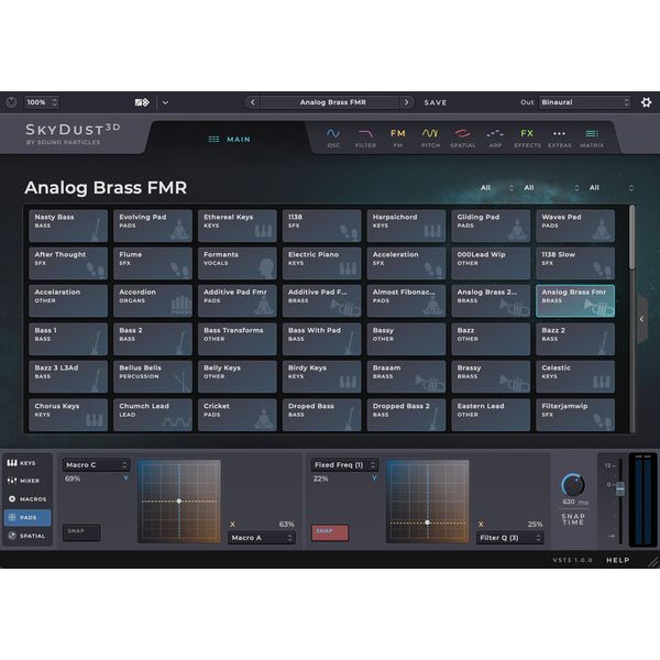 Sound Particles SkyDust 3D