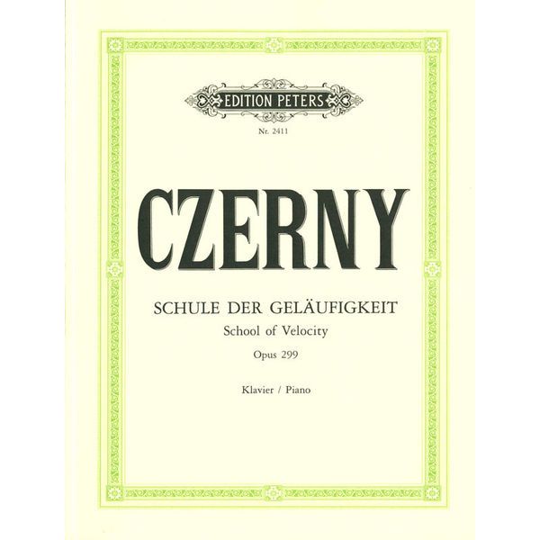 Edition Peters Czerny Schule der Gelufigkeit