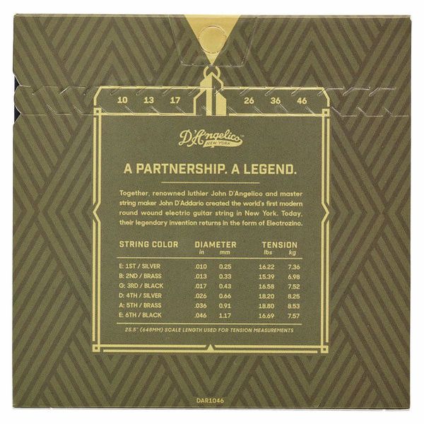 DAngelico Electrozinc Rock Light 10-46