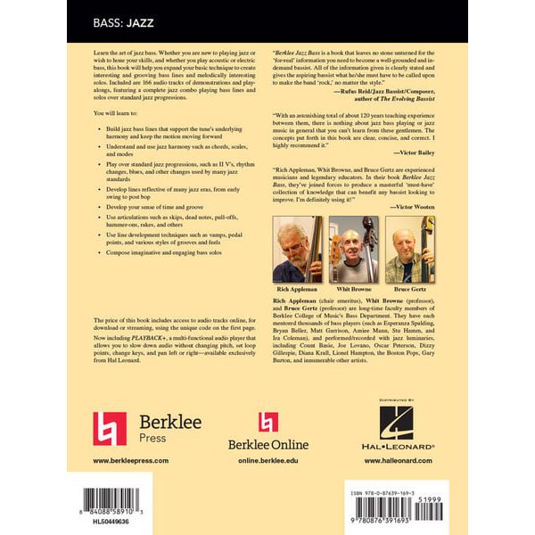 Berklee Press Berklee Jazz Bass