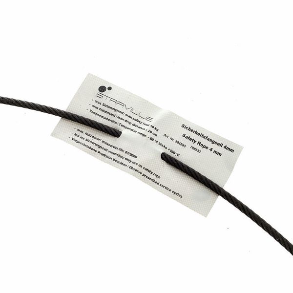 Stairville Safety Set 60cm/4mm Bk 10pcs