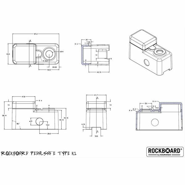 Rockboard Pedalsafe Type K1 Rockboard