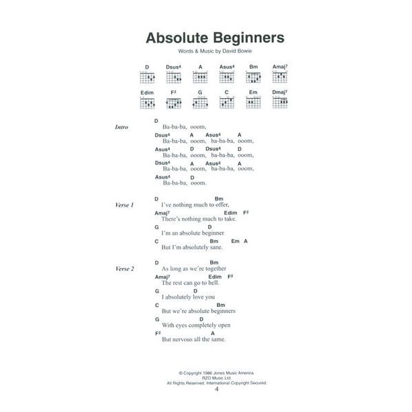 Wise Publications Little Black David Bowie