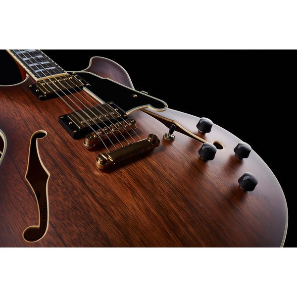 DAngelico Deluxe DC Satin Brown Burst