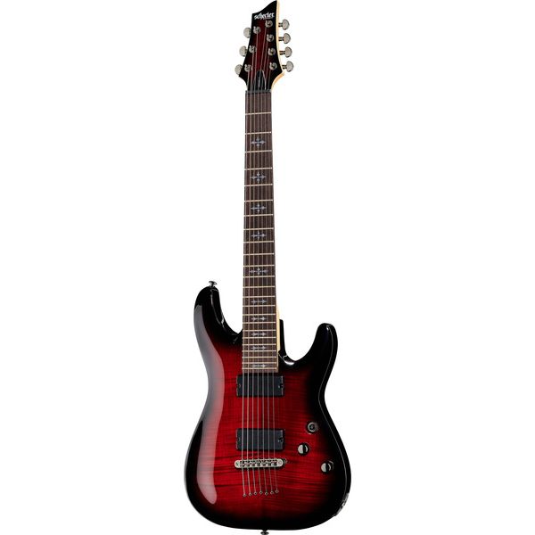 Schecter Demon-7 Crimson Red Burst