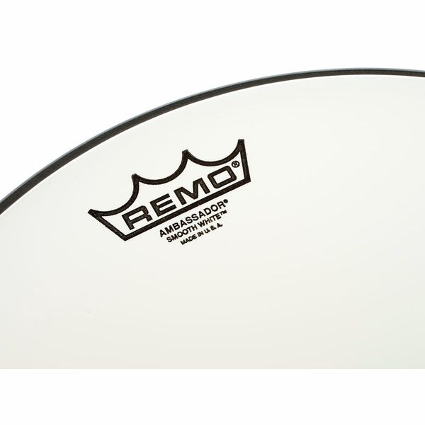 Remo 14" Ambassador Smooth White