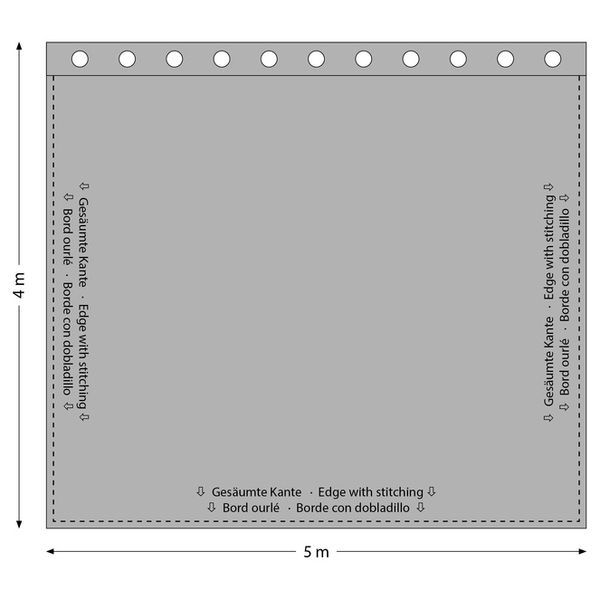 Stairville Euro Curtain 320g/m 5.0x4.0m