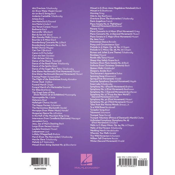 Hal Leonard 101 Classical Themes Viola