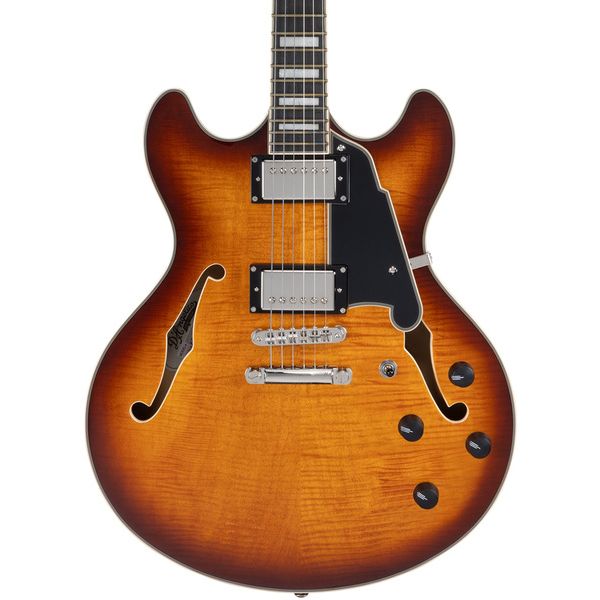 DAngelico Premier DC Dark Iced Tea Burst
