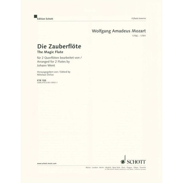 Schott Zauberflöte 2 Querflöten