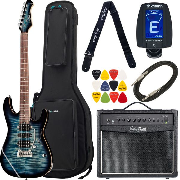 Harley Benton Fusion-III HSH EB FBLB Bundle