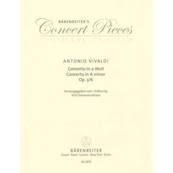 Brenreiter Vivaldi Concerto op.3/6