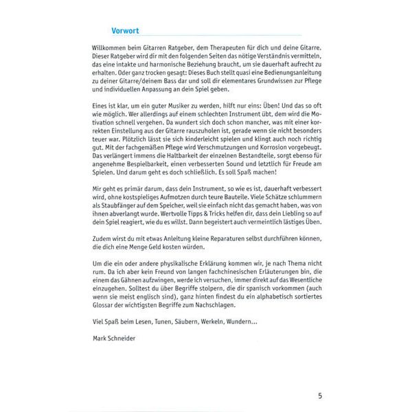 Artist Ahead Musikverlag Der Gitarrenratgeber