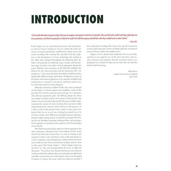 Backbeat Books Zappa's Gear