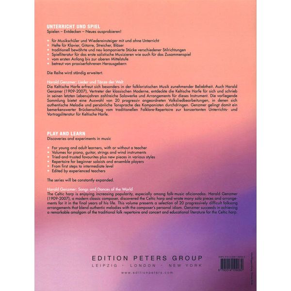 Edition Peters Lieder und Tnze der Welt