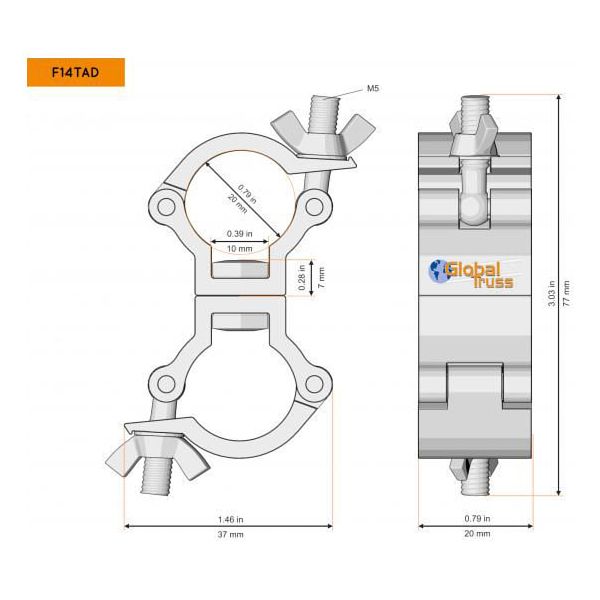 Global Truss F14TAD Coupler