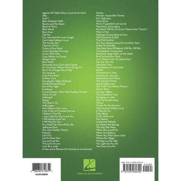 Hal Leonard 101 Movie Hits for Violin