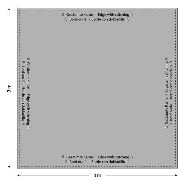 Stageworx Deco Curtain 160g/m 3x3m WH