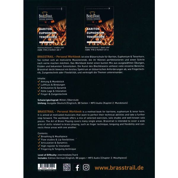 Brasstrail Duet Series 1 Treble Clef