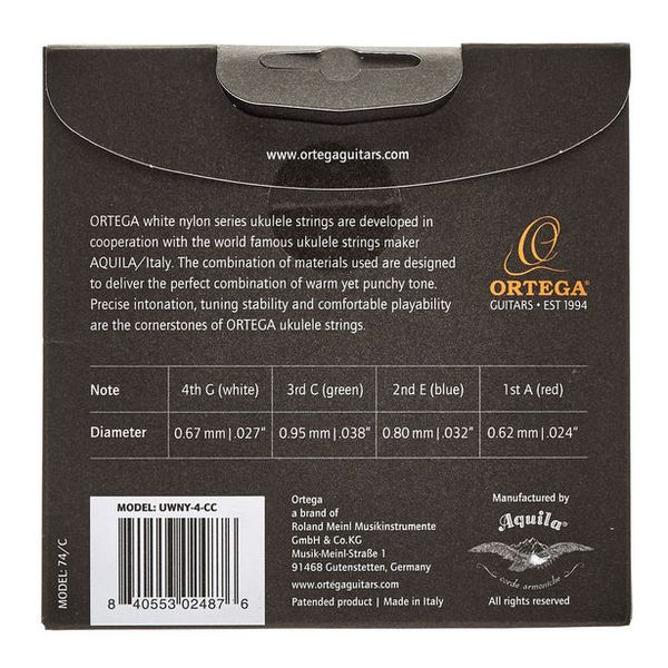Ortega UWNY-4-CC Ukulele Strings