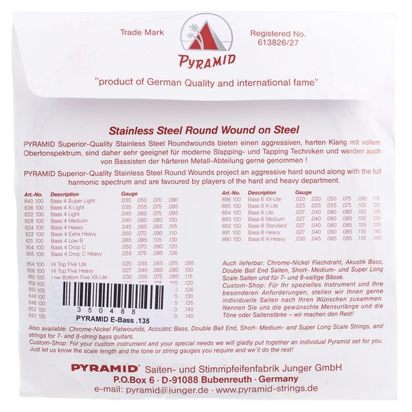 Pyramid 135 Single String bass guitar