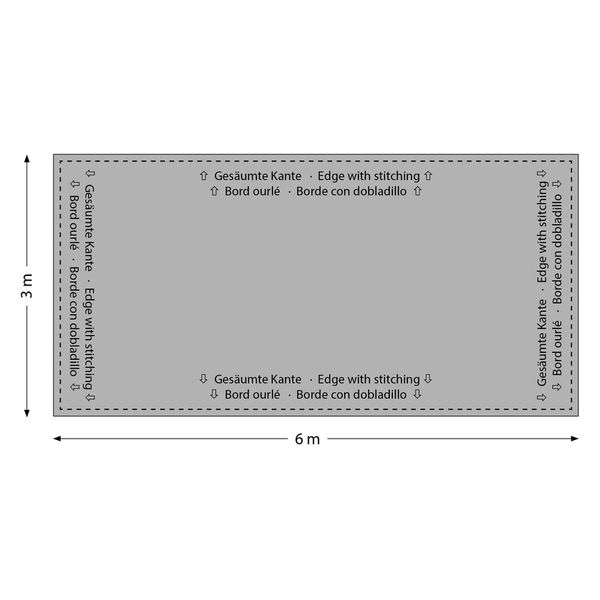 Stageworx Deco Curtain 160g/m 6x3m WH