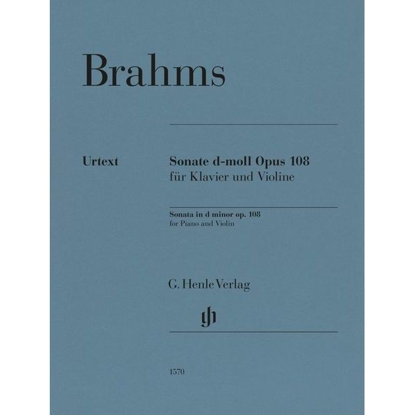 Henle Verlag Brahms Violinsonate d-moll