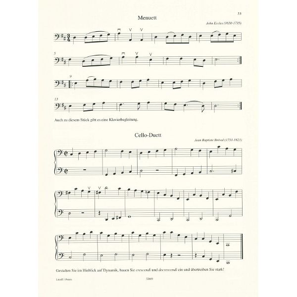 Edition Peters Cello Spielen 1