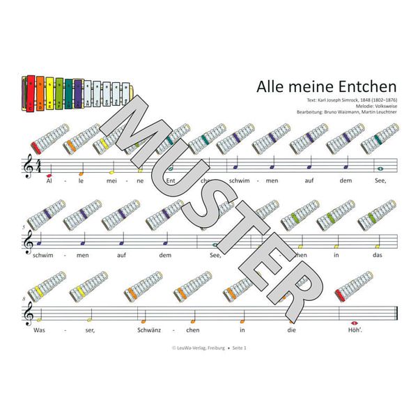 LeuWa-Verlag  Kinderlieder 1 Sonor BWG