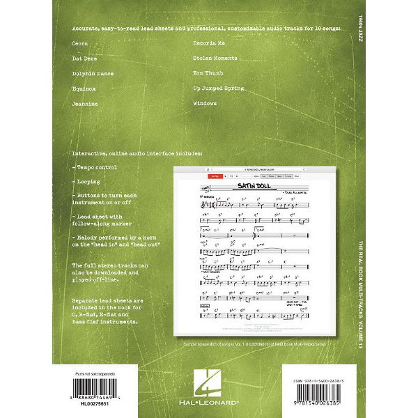 Hal Leonard 1960s Jazz Play-Along