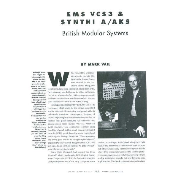 Backbeat Books Vintage Synthesizers