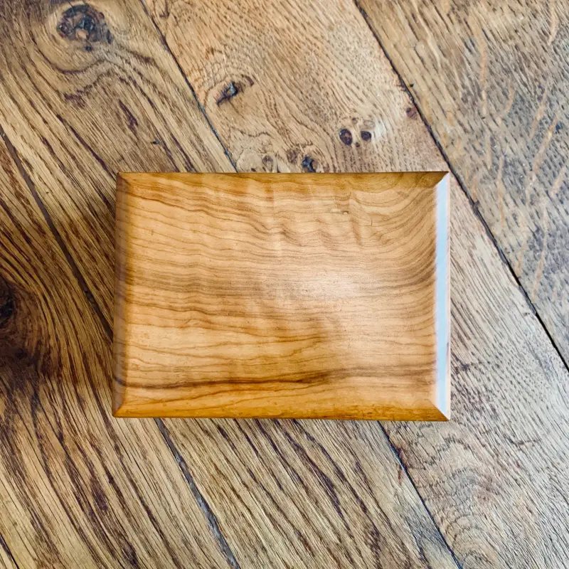 Portasigarette Mid-Century in legno da tavolo - Francia 1960