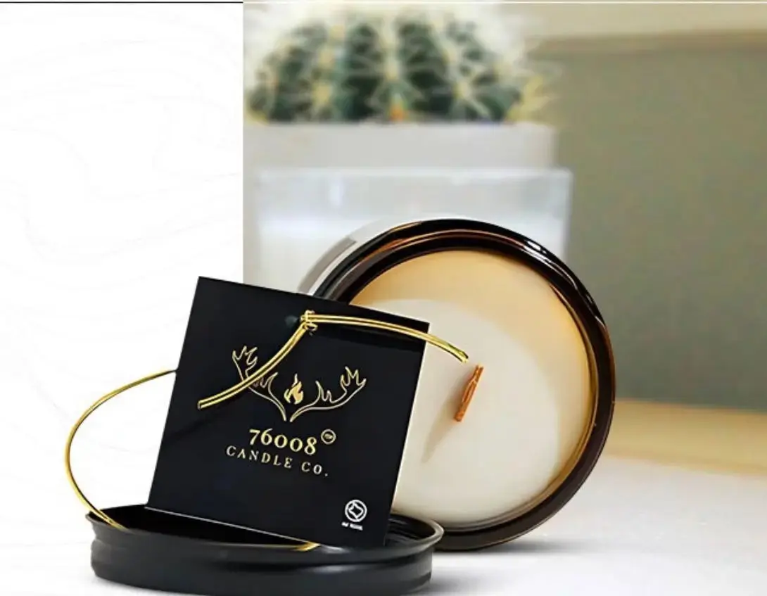 Leather and Vanilla Scented Candle | Gifts for Her | Leather and Lace Candle | Candle Gifts for Her | Long Lasting 40+ Hour Burn Time