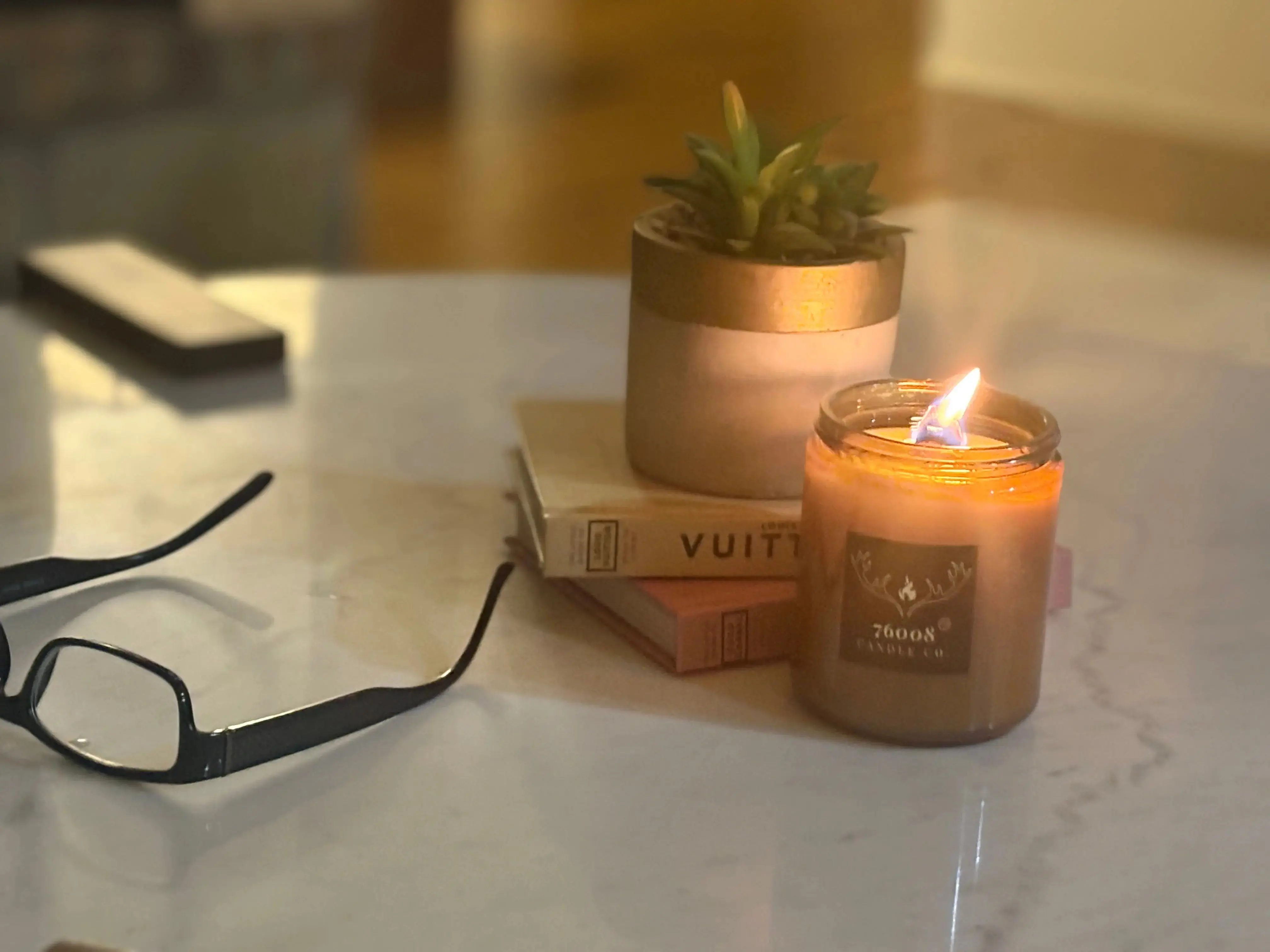 Leather and Sandalwood Candle | Scented Candles for Men | Masculine Home Decor | Made in America Products