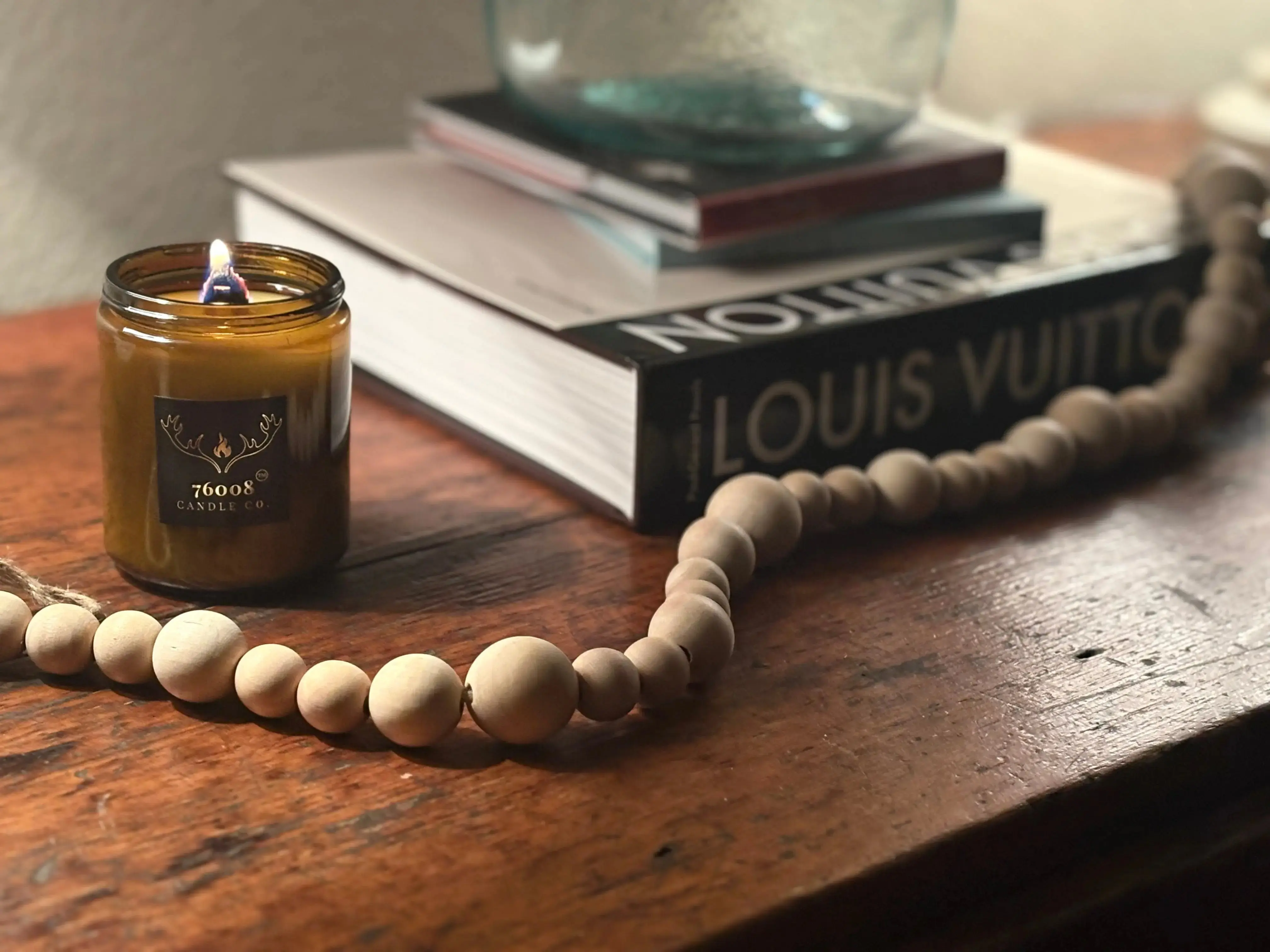 Leather and Sandalwood Candle | Scented Candles for Men | Masculine Home Decor | Made in America Products