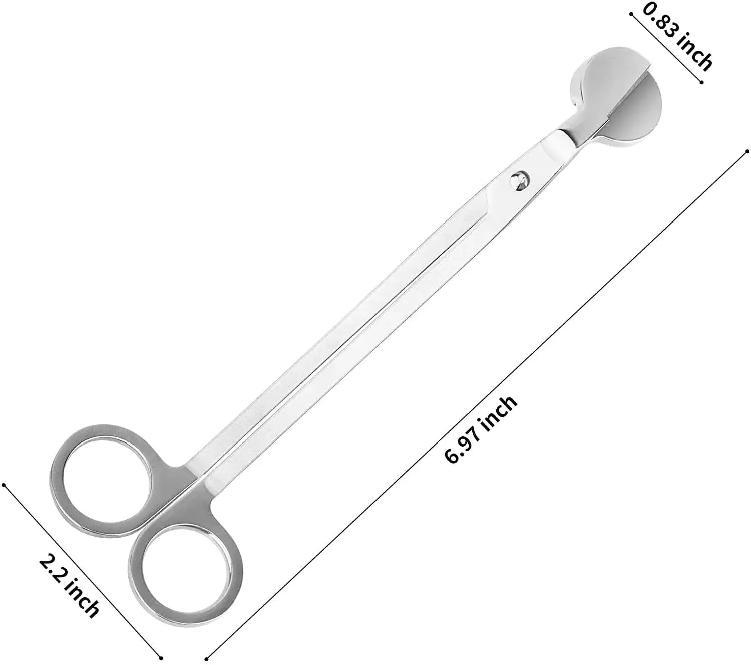 Stainless Steel Candle Wick Trimmer | Candle Wick Cutter for Candle Lover, Candle Care Kit | Rust - Proof Candle Scissors, Must Haves Candle Accessories, Housewarming Gifts - 7 inch