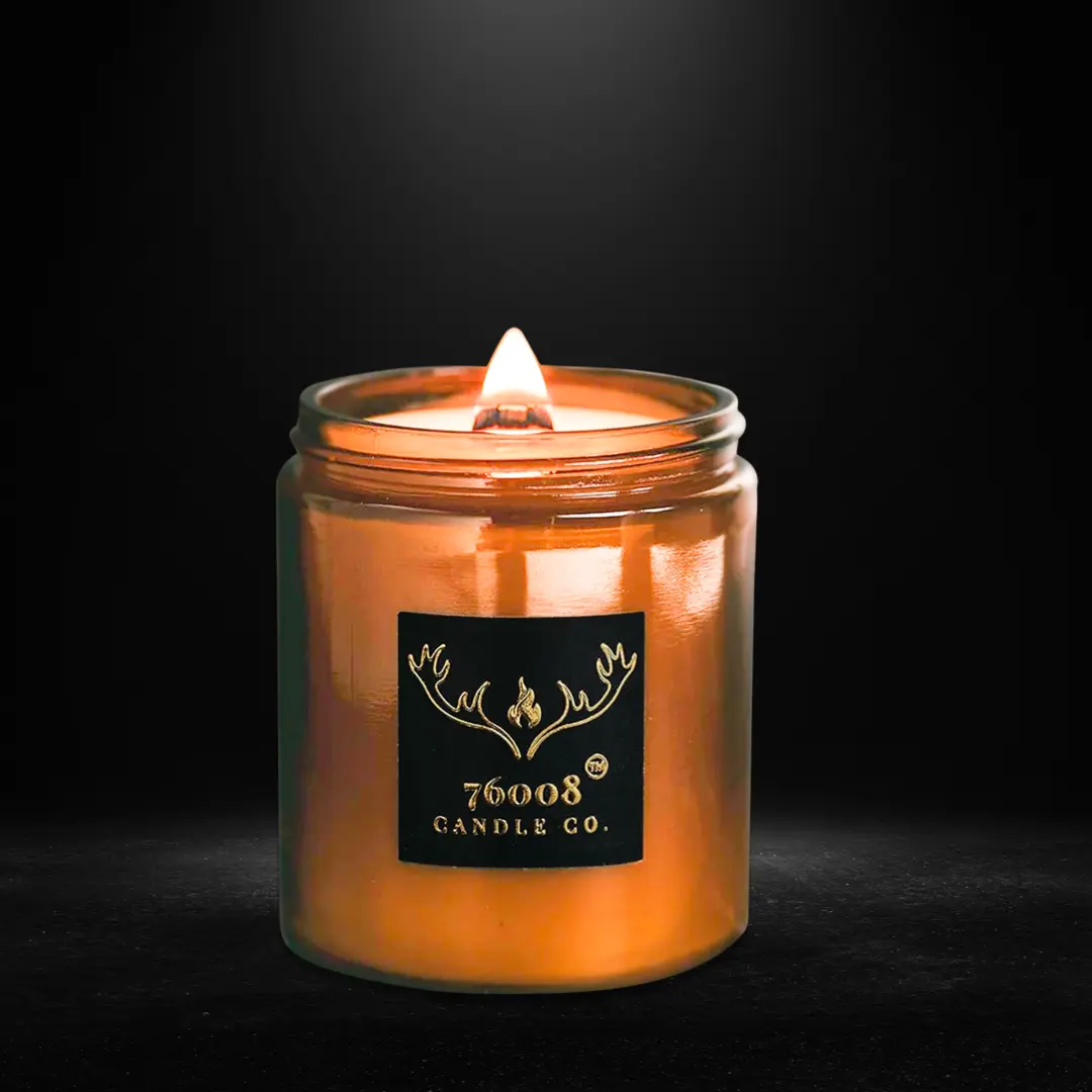 Luxury Patchouli Scented Candle | Aromatherapy Woodwick Candles for Home, Handcrafted Long - Lasting Soy Wax Candles | Gifts for Men and Women