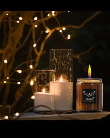 76008 Candle Co. Fraser Fir Scented Candle | Luxury Home Scented Candles | Holiday Candles For Home | Candles that smell like a Christmas Tree