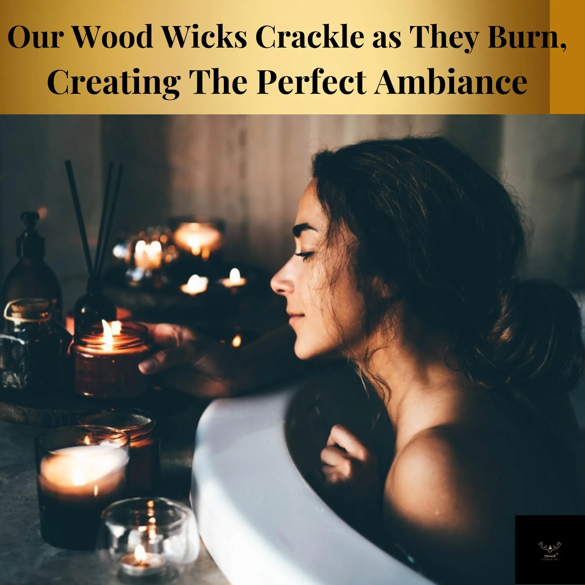 76008 Candle Co. Fraser Fir Scented Candle | Luxury Home Scented Candles | Holiday Candles For Home | Candles that smell like a Christmas Tree