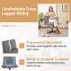 Criss Cross Legged Chair No Wheels 120° Rocking Adjustable Height