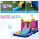 Inflatable Bounce House 4-in-1 Kids Princess-themed Bouncer Blow-up Bouncy Castle