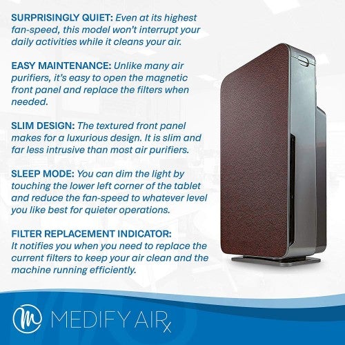 Medify MA-440 4-in-1 Air Purifier & Humidifier with H13 Filtration for 600 Sq Ft