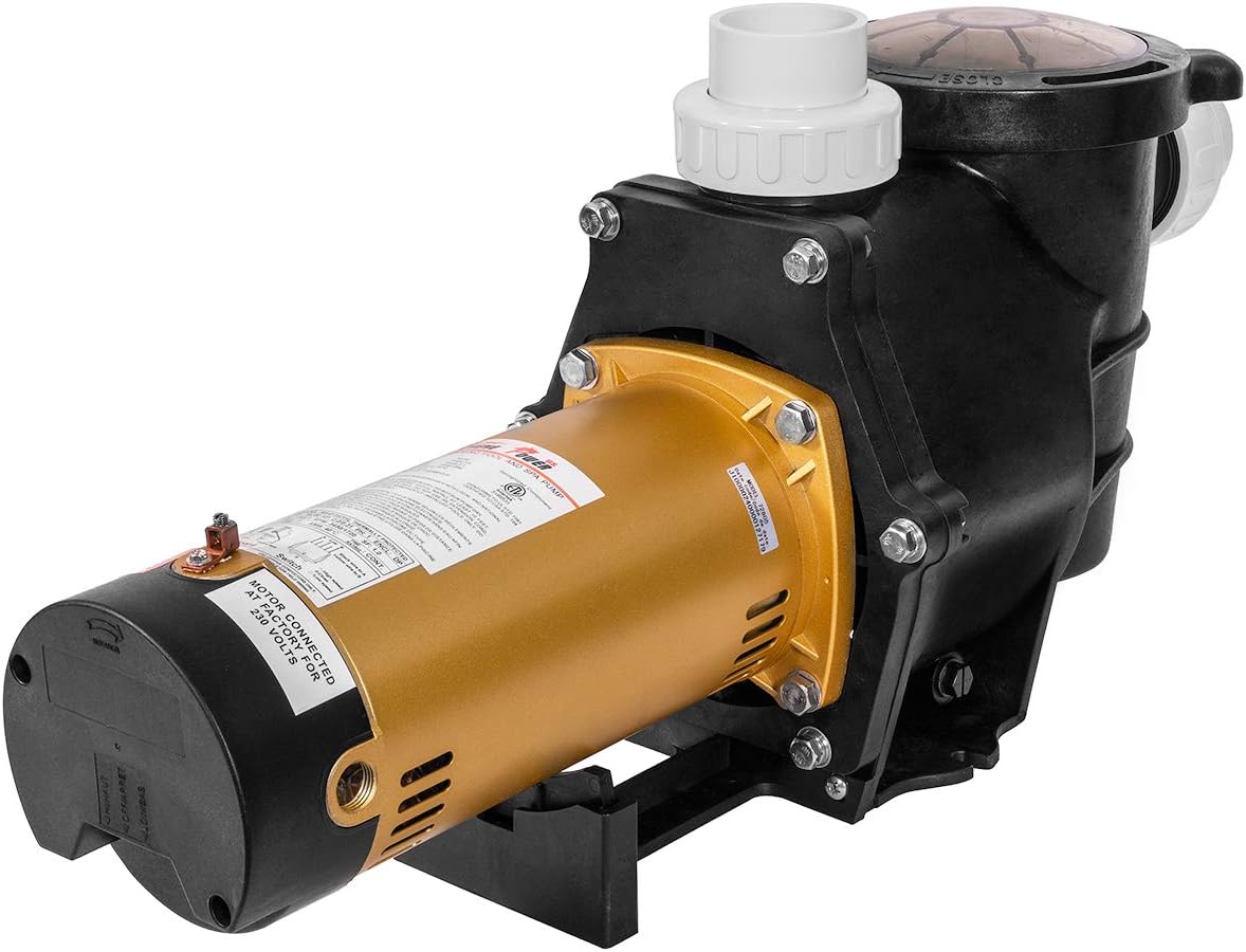 XtremepowerUS 2HP Variable Speed In-Ground Pool Pump, Corrosion-Proof, 230V, High Flow, Black